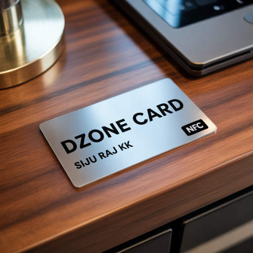 Classy Black - Metal NFC Business Visiting Card