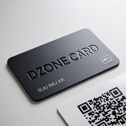 Classy Black - Metal NFC Business Visiting Card