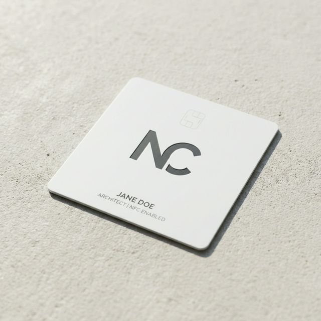 Colorful Curve PVC NFC Business Visiting Card 92